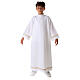 First Holy Communion Alb with braided border on hem and sleeves s10