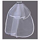 Communion veil in tulle with comb s4