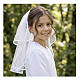 Communion veil in tulle with comb s1