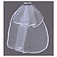 Communion veil in tulle with comb s6