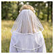 Communion veil in tulle with crown s4