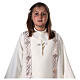 First Communion alb with scapular and Cross embroidered on orphrey, ivory s2