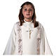 First Holy Communion alb with scapular and Cross embroidered on orphrey, in ivory s4