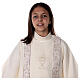 Communion tunic with scapular edged on the front and on the back gold with chalice embroidery s5