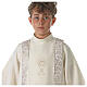 Communion tunic with chalice embroidery and scapular edged on the front and on the back gold s4