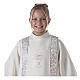 Communion tunic with chalice embroidery and scapular edged on the front and on the back gold s4