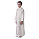 Communion tunic with chalice embroidery and scapular edged on the front and on the back gold s5