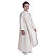 Communion tunic with chalice embroidery and scapular edged on the front and on the back gold s7