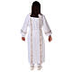 First communion dress with golden hem and high collar s13