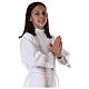 Holy Communion dress with golden hem and high collar s10