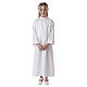 Aube Première Communion polyester évasé col montant s1