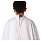 Polyester first communion alb with trimmed scapular s11