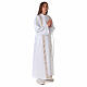 Polyester first communion alb with trimmed scapular s6