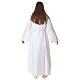 Polyester first communion alb with trimmed scapular s12