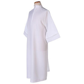 Erstkommunion Alben: STOCK Erstkommunionalbe, aus Polyester, hoher Stehkragen, Größe 100 cm Erstkommunion Alben: STOCK Erstkommunionalbe, aus Polyester, hoher Stehkragen, Größe 100 cm