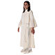 Ivory First Communion alb, white embroidery, for girl s7