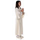 Ivory First Communion alb, white embroidery, for girl s8