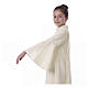 Ivory First Communion alb, white embroidery, for girl s8