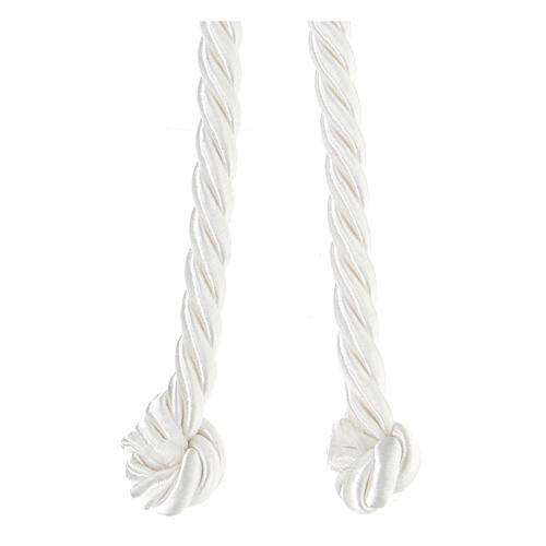White rope cincture with knot for First Communion 2 m 2