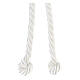 White rope cincture with knot for First Communion 2 m s2