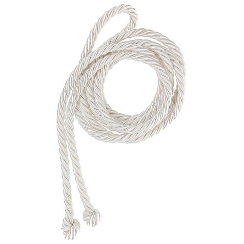 Cincture First Communion with white knot 2m 1