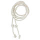 Franciscan rope cincture with double knot, white, First Communion, 2 m s1