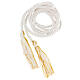 Cincture First Communion with white and gold tassel half fine 2m s1