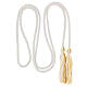 Cincture First Communion with white and gold tassel half fine 2m s3
