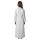 First Communion alb folded macramé bow belt s10