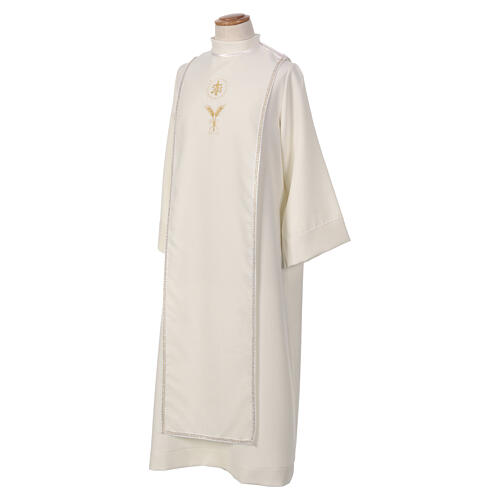 Agreman ivory Scapular Communion habit with CocoCler gold host embroidery 5