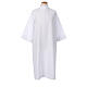 Aube Communion blanche avec scapulaire galon broderie dorée hostie CocoCler s9