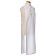 Aube Communion blanche avec scapulaire galon broderie dorée hostie CocoCler s10