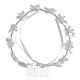 First Communion floral crown with beads, 6 in diameter s5