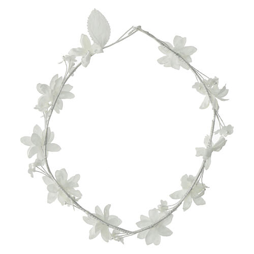 Blumenkranz für das Erstkommunionkleid mit Perlen 4