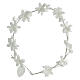First Communion floral crown with pearls s1