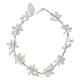First Communion floral crown with pearls s4