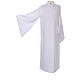 First Communion alb with floral ruffle s2
