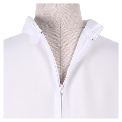 White First Communion flared alb with embroidered official logo of Jubilee 2025 in Latin 6