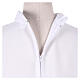White First Communion flared alb with embroidered official logo of Jubilee 2025 in Latin s6