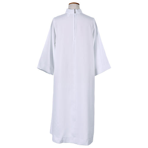 White First Communion Tunic Flared Embroidered Official Jubilee 2025 Latin Logo 8