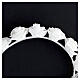 Coroncina con rose tessuto 22 cm Prima Comunione s4