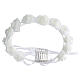 First Communion floral crown for girls with roses and comb, 22 cm s5