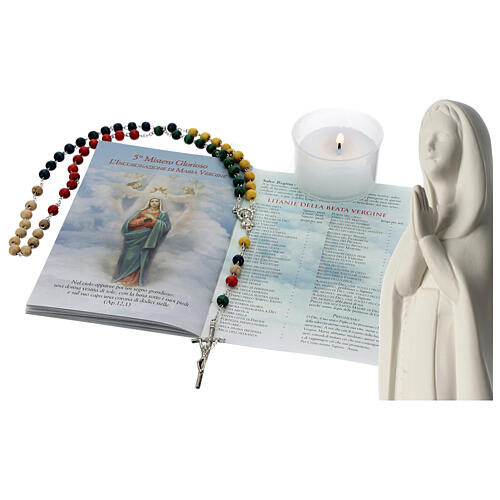 Rosario missionario, Libretto, Candela e Statua della Madonna 1