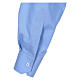 Camisa Clergyman manga longa misto algodão azul claro In Primis s5