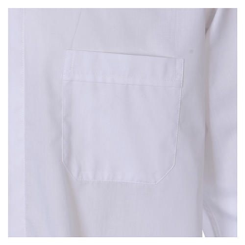 Collarhemd mit Langarm aus Baumwoll-Mischgewebe in der Farbe Weiß In Primis 3