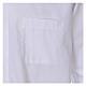 Camisa cuello Clergy manga larga mixto algodón blanca In Primis s3