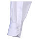 Camisa colarinho Clergy manga longa misto algodão branco In Primis s5