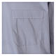 Chemise Clergy longues manches tissu mixte coton gris clair In Primis s3