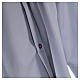Camisa de sacerdote manga longa misto algodão cinzento claro In Primis s4