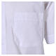 Camisa clergyman manga corta mixto algodón blanca In Primis s3